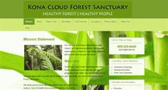 Desktop Screenshot of konacloudforest.com